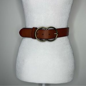 BÖHME Genuine Leather Double Circle Belt